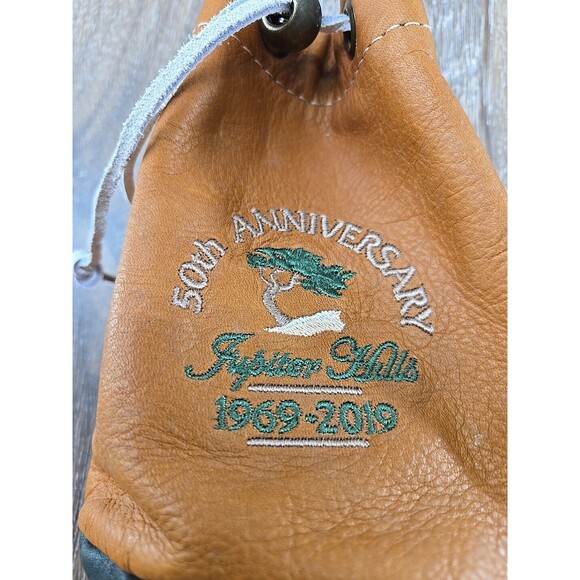 Jupiter Hills 50th Anniversary - Links & Kings Golf Leather Valuables Pouch - Picture 2 of 9